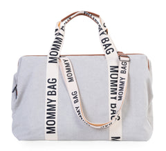 Childhome Mommy Bag Signature Canvas Off White Large Baby Diaper Travel Bag