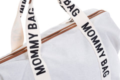 Childhome Mommy Bag Signature Canvas Off White Large Baby Diaper Travel Bag