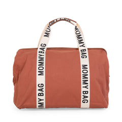 Childhome Mommy Bag Signature Canvas Terracotta Large Baby Diaper Travel Bag