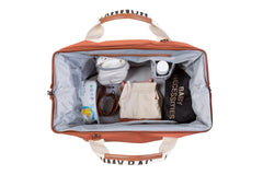 Childhome Mommy Bag Signature Canvas Terracotta Large Baby Diaper Travel Bag