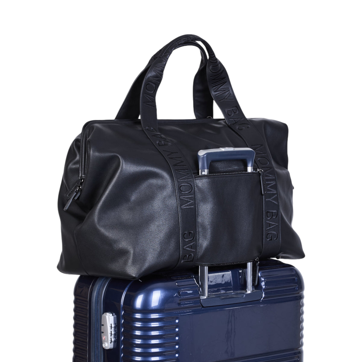 Childhome Mommy Bag Signature Simili Black Large Baby Diaper Travel Bag