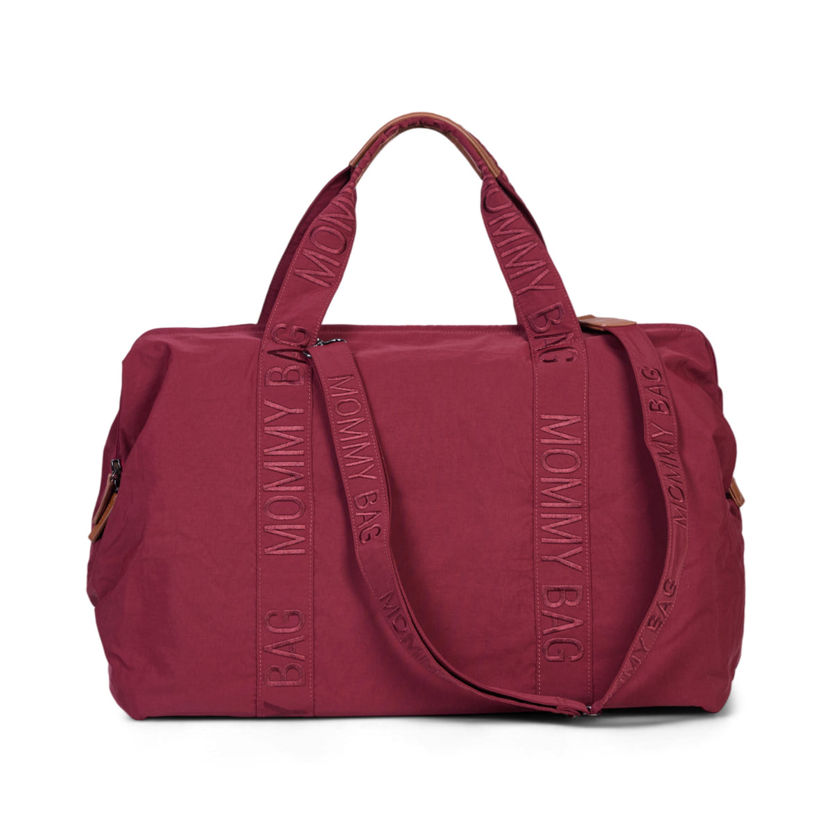 Childhome Mommy Bag Signature Urban Burgundy Large Baby Diaper Travel Bag