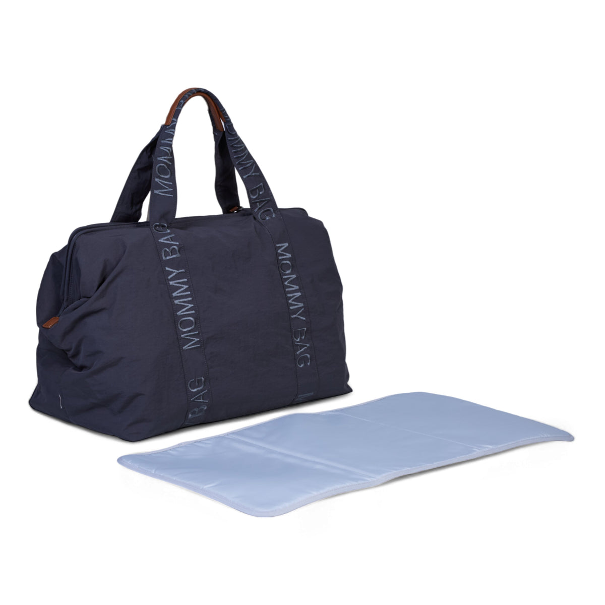 Childhome Mommy Bag Signature Urban Dark Grey Large Baby Diaper Travel Bag