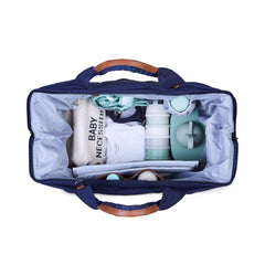 Childhome Mommy Bag Signature Urban Navy Large Baby Diaper Travel Bag