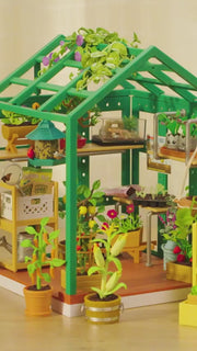 Miniverse Spaces Starter Pack Greenhouse Collectible Playset for Kids