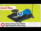 Razor Crazy Cart Shift 2.0 Blue Electric Drifting Go-Kart for Kids 6+