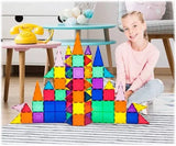 PicassoTiles 101-Piece Magnetic 3D Building Blocks Set for Kids