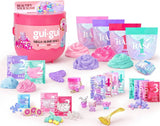 Gui Gui Mega Slime Haul 5-Piece Slime Kit with 50 Mix-In Elements for Kids Creative Sensory Play