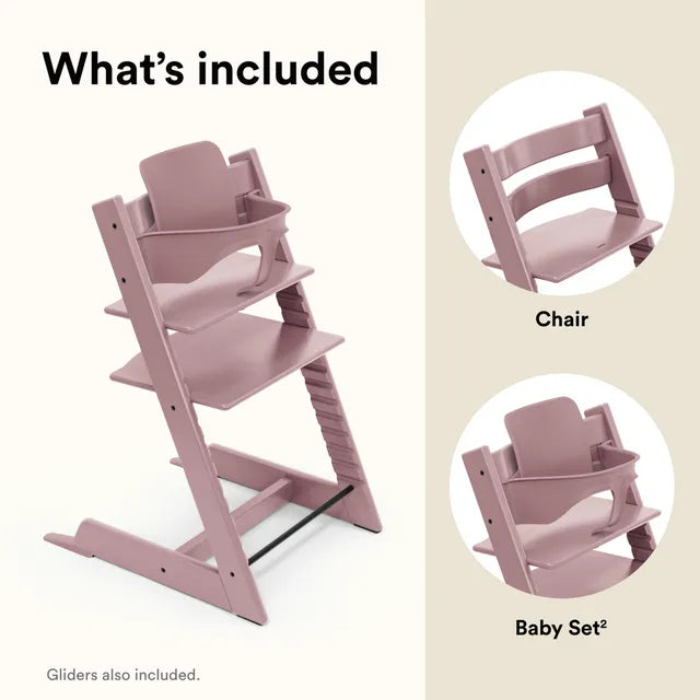 Stokke Tripp Trapp Chair & Babyset Heather Mauve