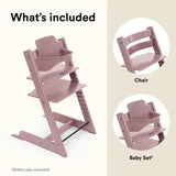 Stokke Tripp Trapp Chair & Babyset Heather Mauve