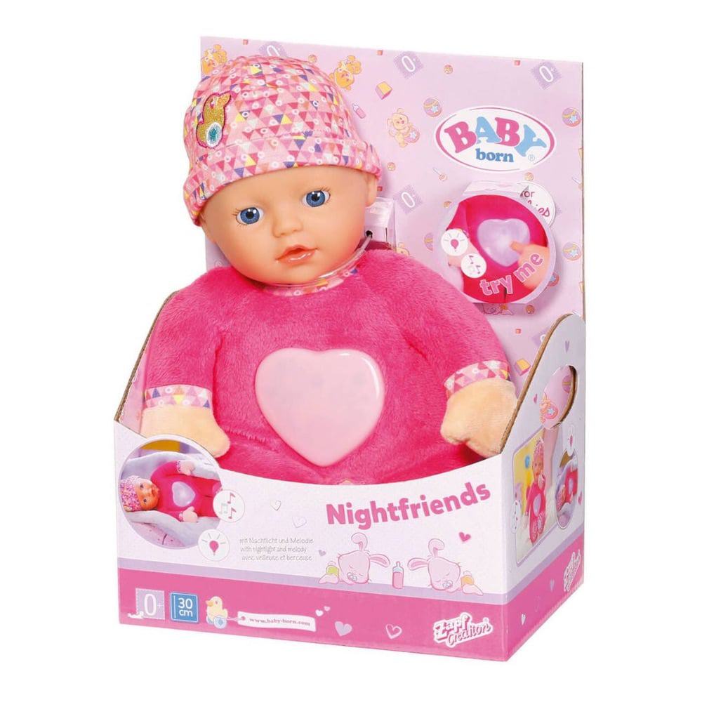 BABY born Nightfriends 30cm Soft Baby Doll with Nightlight and Lullaby