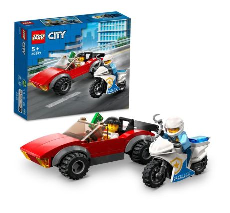 LEGO City Police Bike Car Chase Building Toy Set