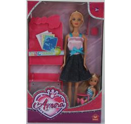 Toy School Amira Fashion doll set With accessories